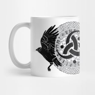 The Twin Ravens of Odin -Huginn and Muninn Mug